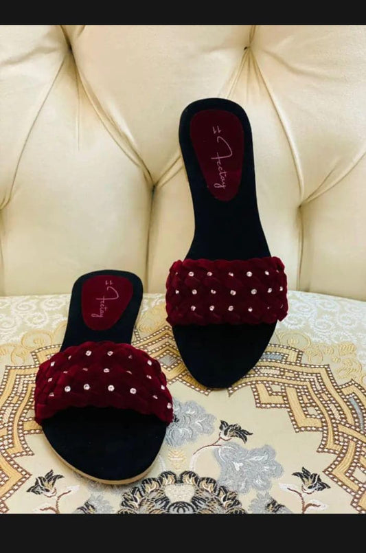 Stylish Flat Slipper for Women by Feetay