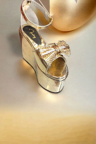 Luxury Stylish Wedge Sandal 6 inches for Bride & Events