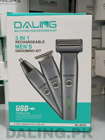 Daling DL 9218 3 in 1 Trimmer and 3 in 1 Grooming Kit & Body Shaver