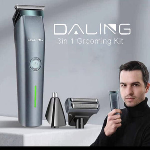 Daling DL 9218 3 in 1 Trimmer and 3 in 1 Grooming Kit & Body Shaver