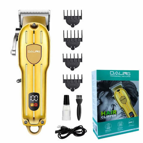 DALING DL-1538 Digital Display Professional Cordless Hair Clippers Trimmer