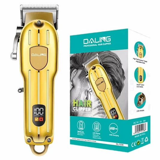 DALING DL-1538 Digital Display Professional Cordless Hair Clippers Trimmer