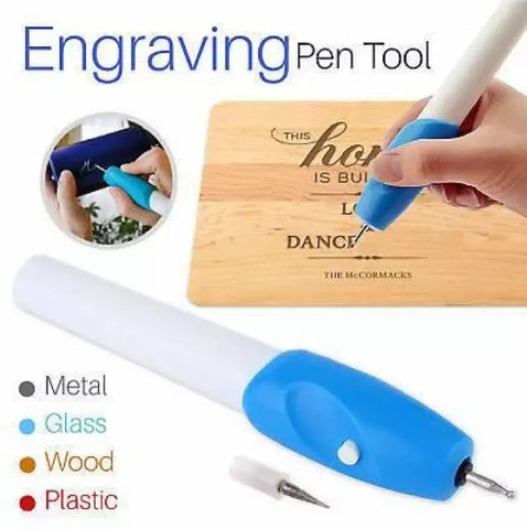 Engrave It Carving Pen Engraver Machine for Glass, Plastic, Iron, Steel