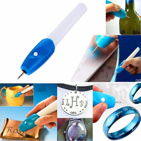 Engrave It Carving Pen Engraver Machine for Glass, Plastic, Iron, Steel