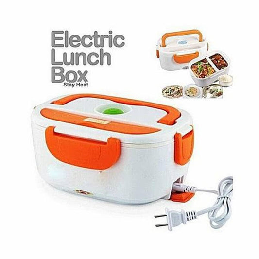 Electric Lunch Box - Fast Heating Food Warmer - Electric Heated Bento Box for Travel, Car, and Work - Stainless Steel Liner Insulation Container - Ideal for Hot Meals