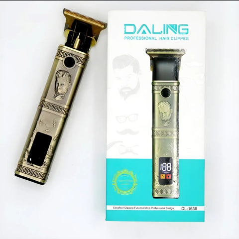 DALING Professional Hair Trimmer Clipper Metal Body Rechargeable Shaving machine for Men DL-1636