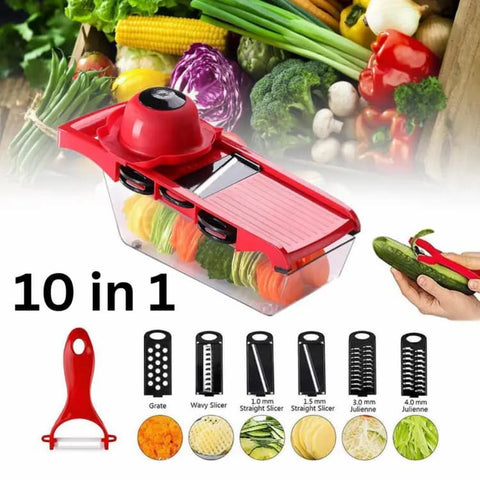 10 In 1 Mandoline Slicer Vegetables Slicer Fruits Cutter And Chopper - Online Shopping in Pakistan: Beauty, Fashion, Electronics, Sports & Lifestyle, VR, Skincare