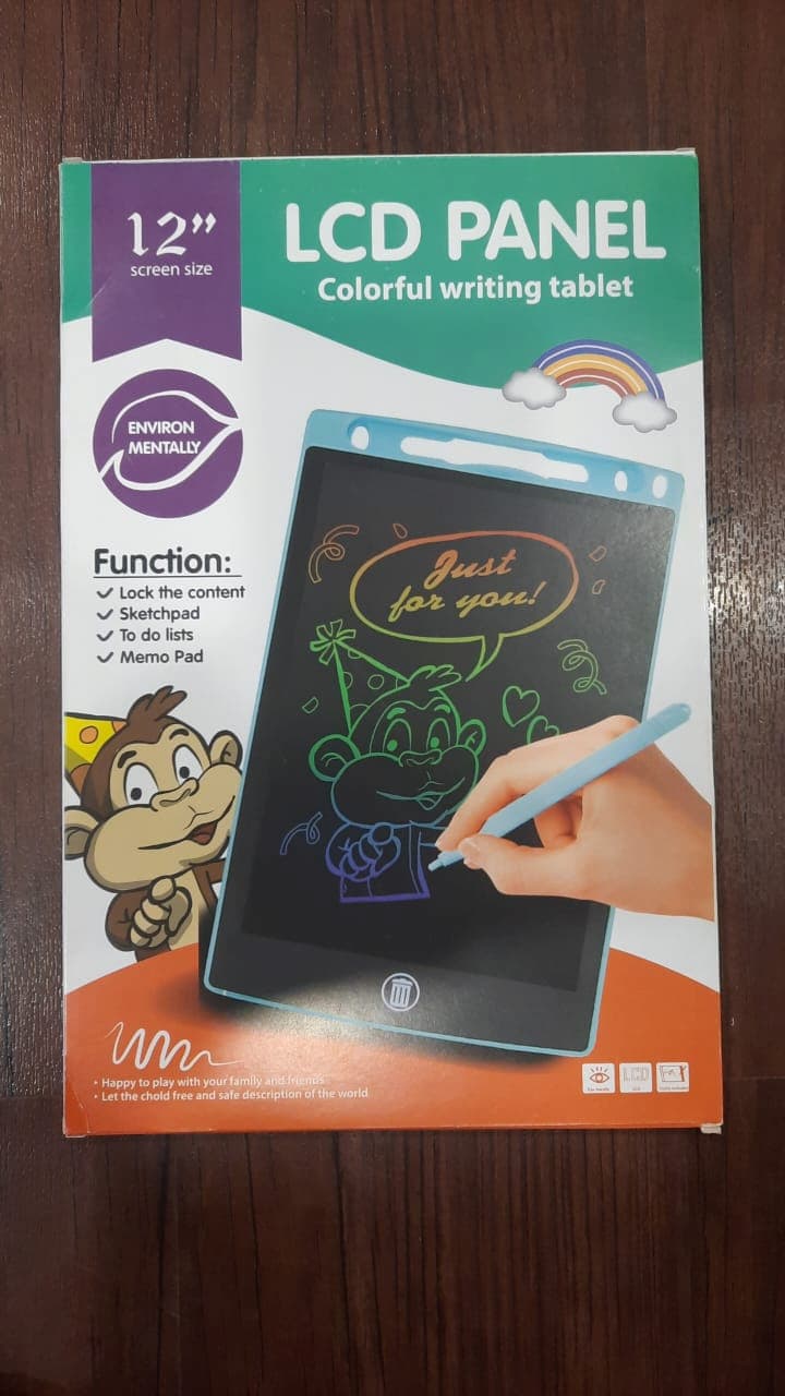 12 Inch LCD Tablet Multi Writing , Electronic Drawing Board Doodle Handwriting Digital Tablet for Kids Learning - Online Shopping in Pakistan: Beauty, Fashion, Electronics, Sports & Lifestyle, VR, Skincare