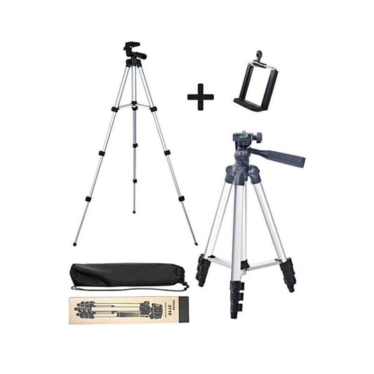 3110 Tripod Camera Stand For Mobile And Camera With Mobile Clip - Online Shopping in Pakistan: Beauty, Fashion, Electronics, Sports & Lifestyle, VR, Skincare