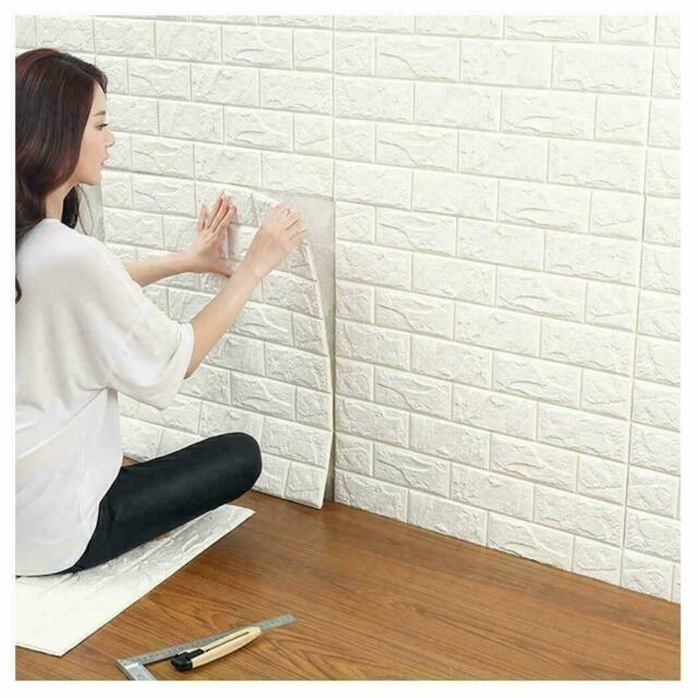 3D Brick Stone Wall Sticker Self-Adhesive Foam Wallpaper Panels Room Decal 70x77cm - Online Shopping in Pakistan: Beauty, Fashion, Electronics, Sports & Lifestyle, VR, Skincare