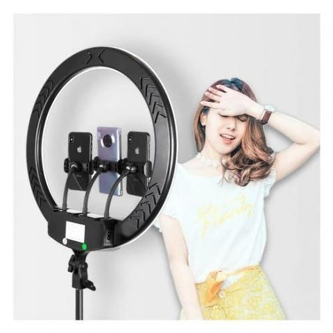 45cm LED Ring Light Set, Ring Light, Professional Live Photography Fill Light, with 7.5ft Long Tripod stand - Online Shopping in Pakistan: Beauty, Fashion, Electronics, Sports & Lifestyle, VR, Skincare