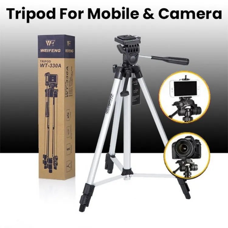 4.5Ft Professional Pro 330A Tripod Stand Aluminum Professional-Weifeng WT-330A - Online Shopping in Pakistan: Beauty, Fashion, Electronics, Sports & Lifestyle, VR, Skincare