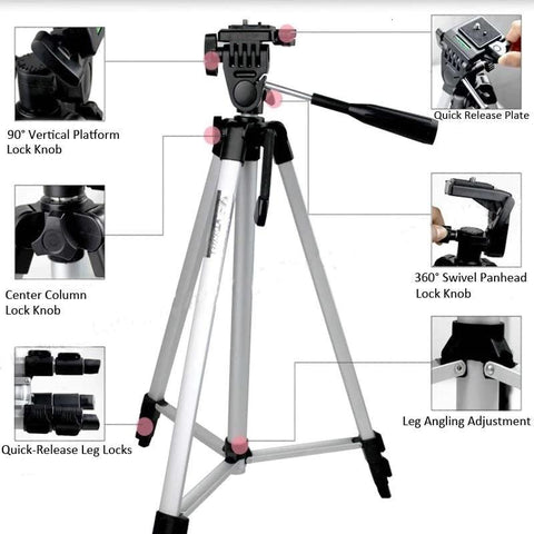 4.5Ft Professional Pro 330A Tripod Stand Aluminum Professional-Weifeng WT-330A - Online Shopping in Pakistan: Beauty, Fashion, Electronics, Sports & Lifestyle, VR, Skincare