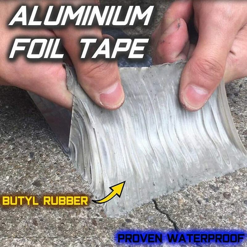 Aluminum Foil Butyl Rubber Tape Adhesive Waterproof Flex Tape Power Pipe Leakage Tape - Online Shopping in Pakistan: Beauty, Fashion, Electronics, Sports & Lifestyle, VR, Skincare