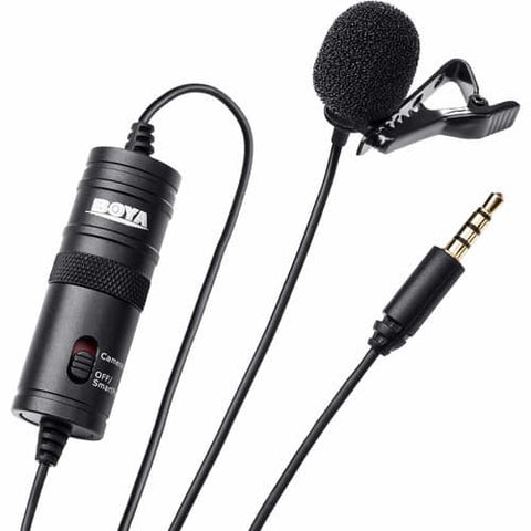 Boya M1 Collar Microphone Lavalier Lapel Mic for Android Smartphone PC Professional - Online Shopping in Pakistan: Beauty, Fashion, Electronics, Sports & Lifestyle, VR, Skincare