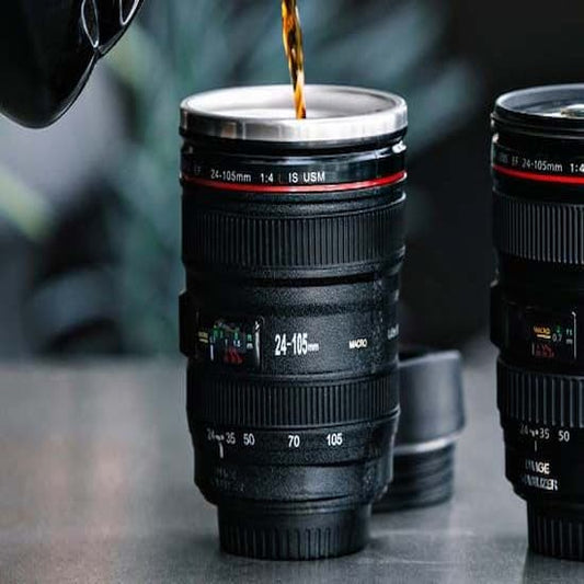 Camera Lens Shaped Coffee Mug Cup - Online Shopping in Pakistan: Beauty, Fashion, Electronics, Sports & Lifestyle, VR, Skincare