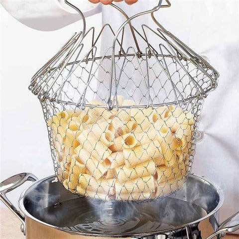 Chef Basket Chef 12 in 1 Kitchen Tool Deluxe Kitchen Colander Cooking Expandable - Online Shopping in Pakistan: Beauty, Fashion, Electronics, Sports & Lifestyle, VR, Skincare