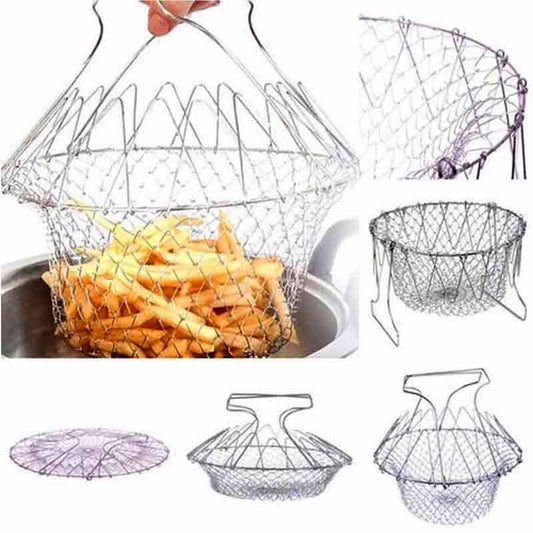 Chef Basket Chef 12 in 1 Kitchen Tool Deluxe Kitchen Colander Cooking Expandable - Online Shopping in Pakistan: Beauty, Fashion, Electronics, Sports & Lifestyle, VR, Skincare