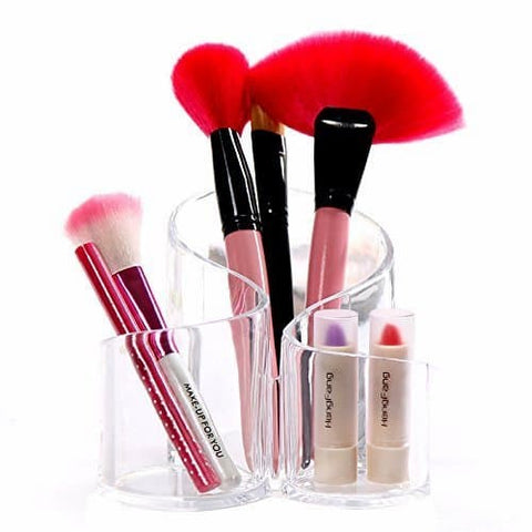 Cosmetic Makeup Organizer Acrylic Makeup And Brush Holder, Wavy Acrylic Makeup Brush and Cosmetic Holder - Online Shopping in Pakistan: Beauty, Fashion, Electronics, Sports & Lifestyle, VR, Skincare