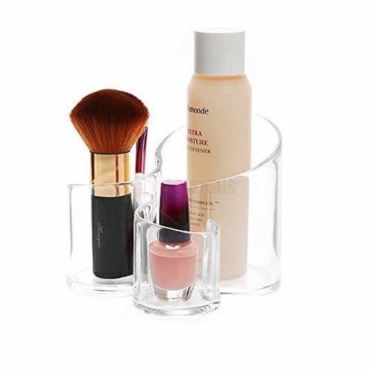 Cosmetic Makeup Organizer Acrylic Makeup And Brush Holder, Wavy Acrylic Makeup Brush and Cosmetic Holder - Online Shopping in Pakistan: Beauty, Fashion, Electronics, Sports & Lifestyle, VR, Skincare