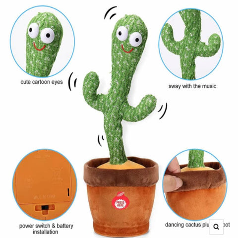 Dancing Cactus Toy Rechargeable with Music, Singing, Talking, Lightning, Wriggle- Funny talk back toy For Kids- High Quality - Online Shopping in Pakistan: Beauty, Fashion, Electronics, Sports & Lifestyle, VR, Skincare