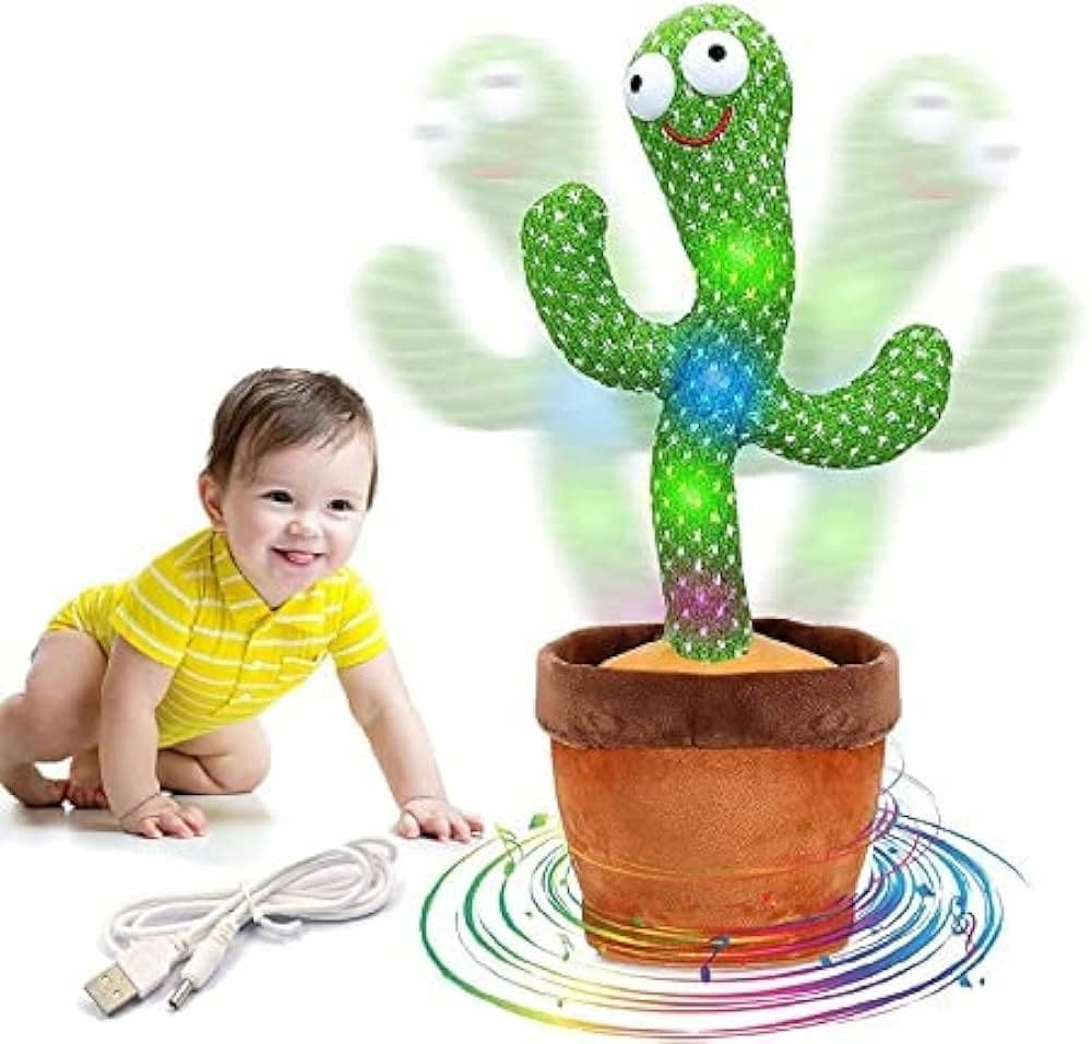 Dancing Cactus Toy Rechargeable with Music, Singing, Talking, Lightning, Wriggle- Funny talk back toy For Kids- High Quality - Online Shopping in Pakistan: Beauty, Fashion, Electronics, Sports & Lifestyle, VR, Skincare