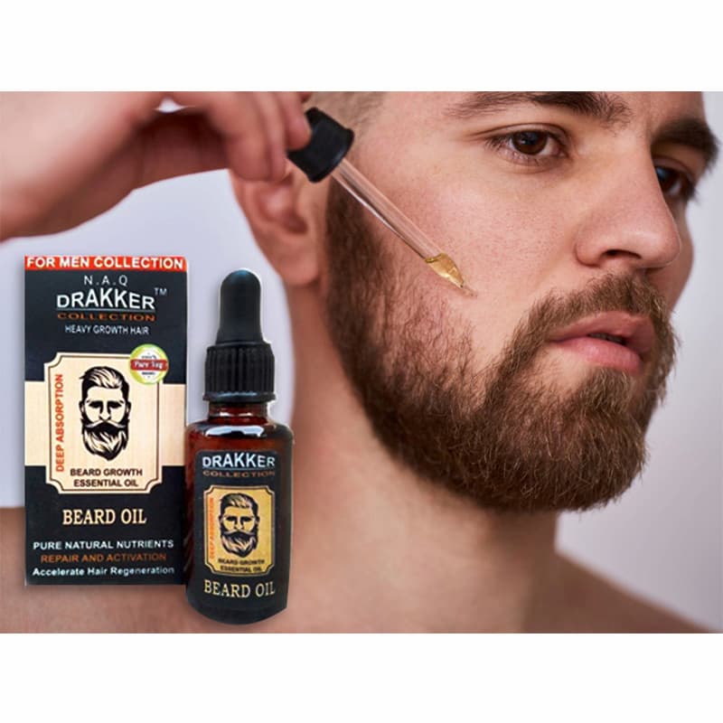 Drakker collection Heavy Growth Beard Growth essential oil - Online Shopping in Pakistan: Beauty, Fashion, Electronics, Sports & Lifestyle, VR, Skincare