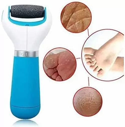 Electric Foot Grinder with Roller Rechargeable Portable Feet File Pedicure Tool Foot Scrubber Callus Remover for Dead Hard Cracked Dry Skin - Online Shopping in Pakistan: Beauty, Fashion, Electronics, Sports & Lifestyle, VR, Skincare