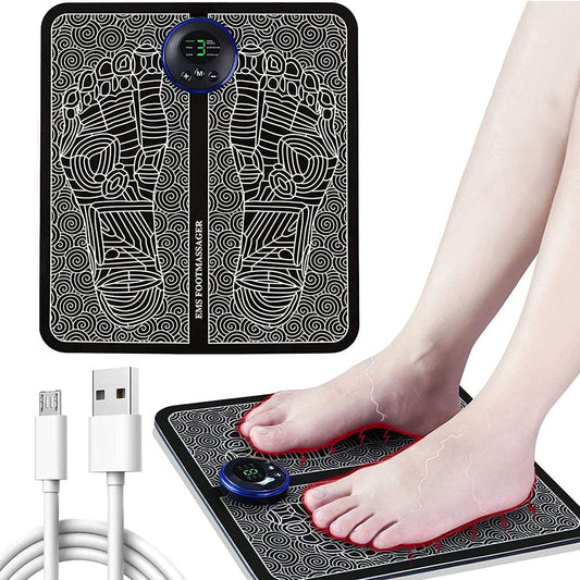 EMS Foot Massager Pad Improve Blood Circulation Relieve Ache Pain USB Rechargeable - Online Shopping in Pakistan: Beauty, Fashion, Electronics, Sports & Lifestyle, VR, Skincare