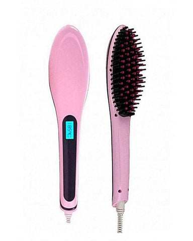 FAST HQT-906 - Electric Hair Straightener Brush - Pink - Online Shopping in Pakistan: Beauty, Fashion, Electronics, Sports & Lifestyle, VR, Skincare