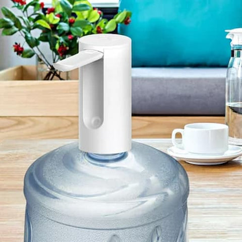 Folding Electric Water Dispenser Pump Rechargeable Portable USB Charging Auto Wireless Drinking Water 19L Bottle with Blue Light - White - Online Shopping in Pakistan: Beauty, Fashion, Electronics, Sports & Lifestyle, VR, Skincare