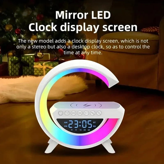 G Lamp Speaker With Digital Clock, RGB Multifunction Wireless Charger Alarm Clock Speaker, Home Decor Smart Lamp - Online Shopping in Pakistan: Beauty, Fashion, Electronics, Sports & Lifestyle, VR, Skincare