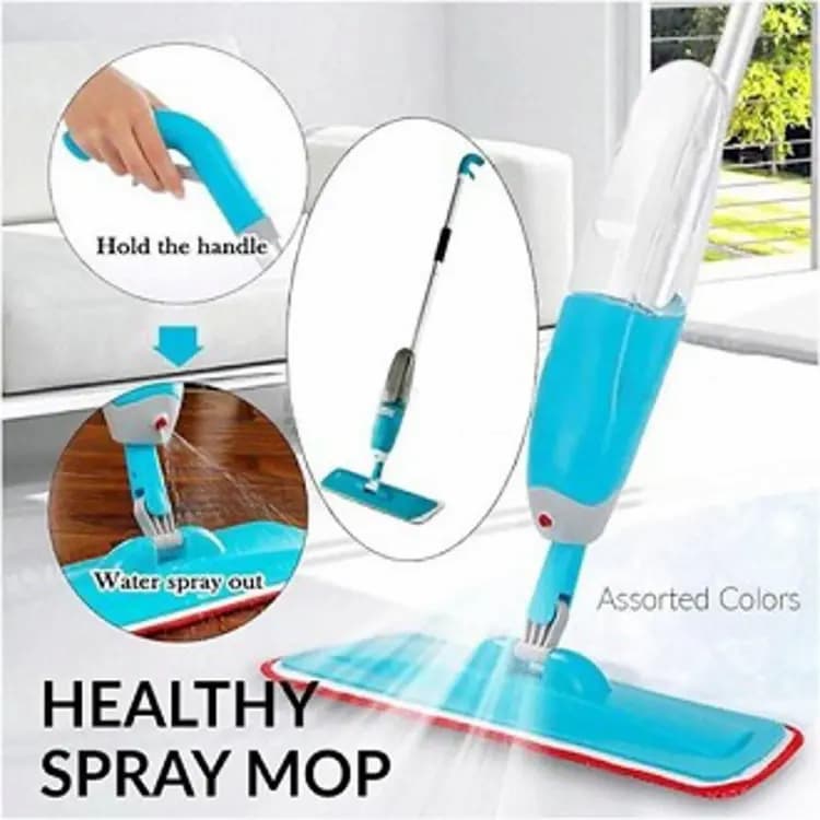 Healthy Mop With Spray - Blue - Online Shopping in Pakistan: Beauty, Fashion, Electronics, Sports & Lifestyle, VR, Skincare