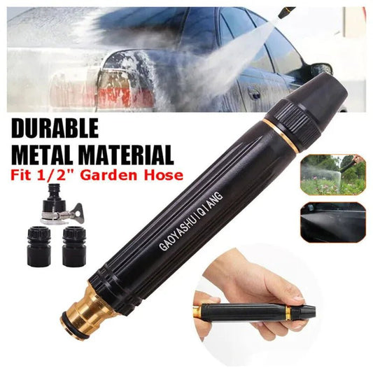 High Pressure Water Spray Gun Nozzle for 1/2" Hose Pipe, Car & Bike Wash Nozzle Spray Water Gun, Water Jet Hose Nozzles Pipe For Gardening, Window Cleaning Water Nozzle, Gardening water sprayer gun (Without Hose) - Online Shopping in Pakistan: Beauty, Fashion, Electronics, Sports & Lifestyle, VR, Skincare