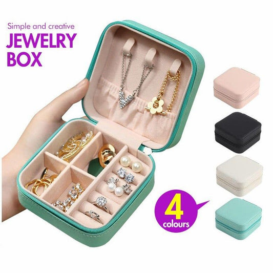 Jewellery Organizer Box Travel Leather Pocket With Zipper / Ear Rings & Necklace_Bracelets Holder - Online Shopping in Pakistan: Beauty, Fashion, Electronics, Sports & Lifestyle, VR, Skincare