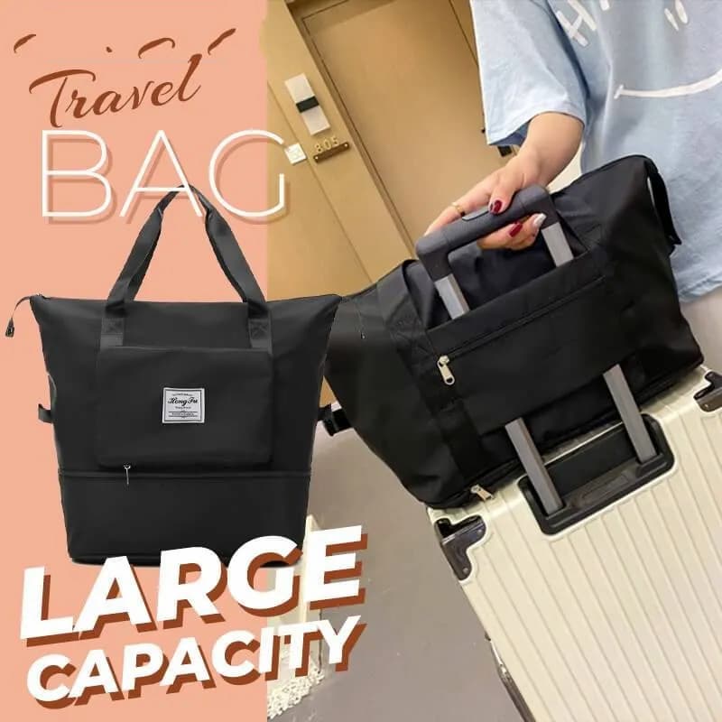 Large Capacity Folding Travel Bag, Black - Online Shopping in Pakistan: Beauty, Fashion, Electronics, Sports & Lifestyle, VR, Skincare