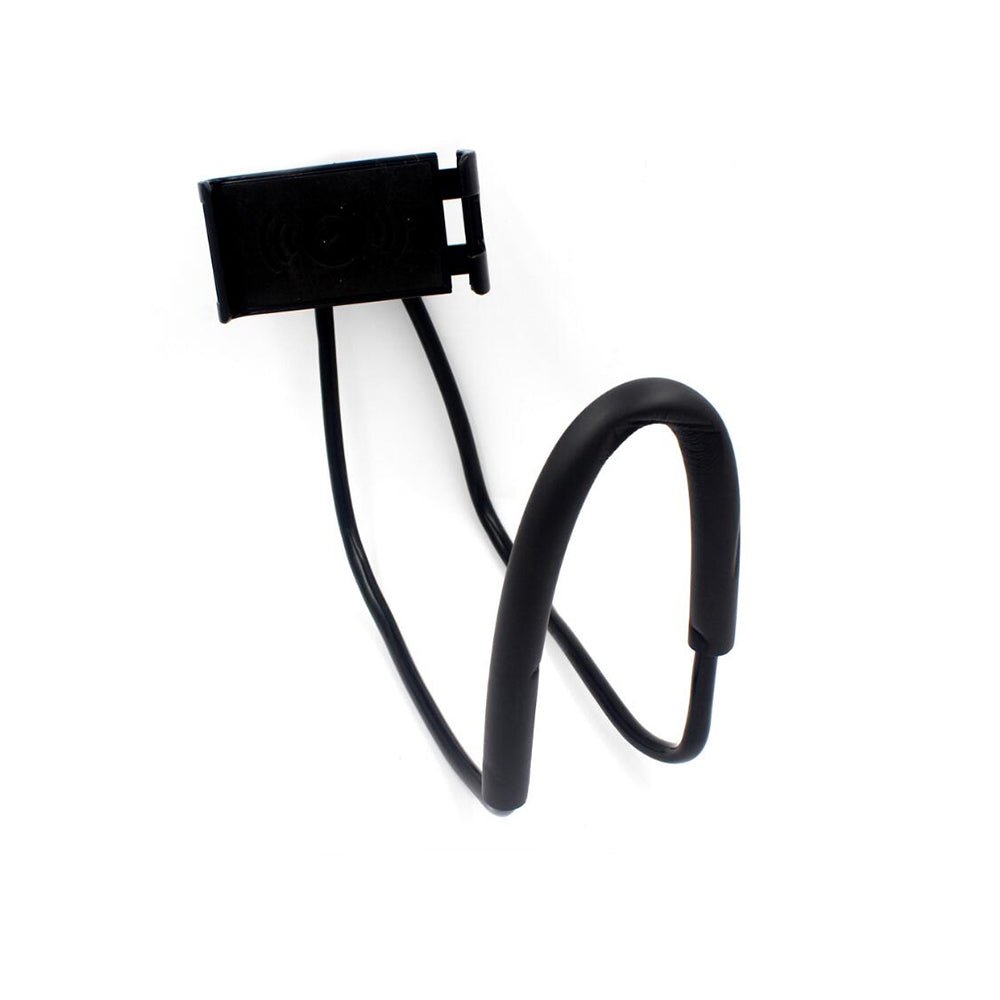 Lazy Bendable Flexible Hang Neck Phone Holder 360 Degree Rotation Mobile Stand -Black - Online Shopping in Pakistan: Beauty, Fashion, Electronics, Sports & Lifestyle, VR, Skincare