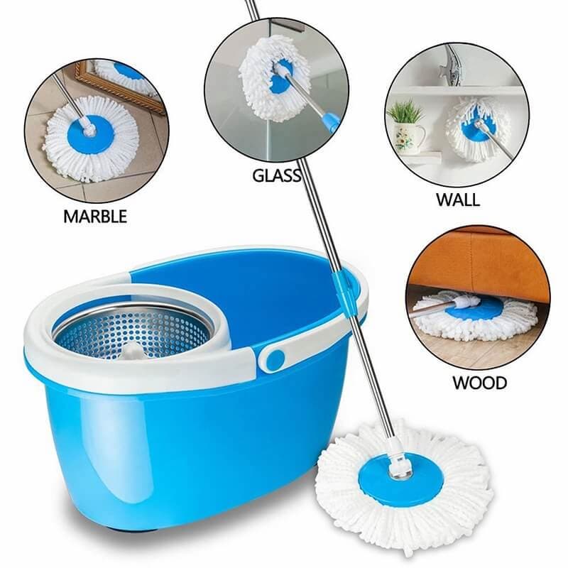 Magic Spin Mop Bucket with Stainless Steel Rod For Home Cleaning - Online Shopping in Pakistan: Beauty, Fashion, Electronics, Sports & Lifestyle, VR, Skincare