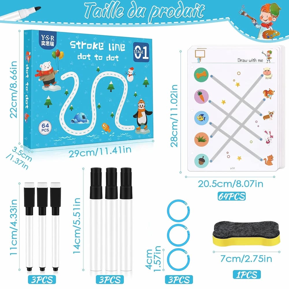 Magic Tracing Workbook, Preschool Learning Toy with Erasable Pen, Reusable Calligraphy Learning Book, Exercise Drawing Book for Children, Educational Toy - Online Shopping in Pakistan: Beauty, Fashion, Electronics, Sports & Lifestyle, VR, Skincare