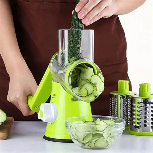 Manual Vegetable Cutter Slicer Round ,Grater, 3 in1 Slicer, Table top Drum Grater - Online Shopping in Pakistan: Beauty, Fashion, Electronics, Sports & Lifestyle, VR, Skincare