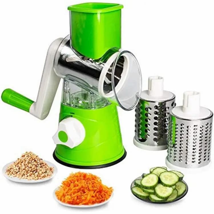 Manual Vegetable Cutter Slicer Round ,Grater, 3 in1 Slicer, Table top Drum Grater - Online Shopping in Pakistan: Beauty, Fashion, Electronics, Sports & Lifestyle, VR, Skincare