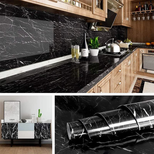 Marble Sheet for Kitchen 60x200cm Wall Paper Waterproof Heat Resistant Self Adhesive Anti Oil Kitchen Wallpaper - Online Shopping in Pakistan: Beauty, Fashion, Electronics, Sports & Lifestyle, VR, Skincare