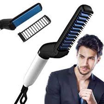 Men Quick Beard Straightener Multifunctional Electric Ionic Beard Straightening Hair Style Hot Comb Curling Curler Show Cap Tool Styling Accessories - Online Shopping in Pakistan: Beauty, Fashion, Electronics, Sports & Lifestyle, VR, Skincare