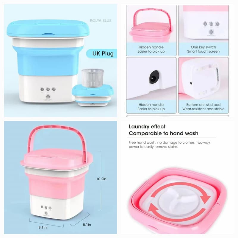 Mini Washing Machine Foldable Portable With dryer Baby Mini Washing Machine Foldable Portable With dryer - Online Shopping in Pakistan: Beauty, Fashion, Electronics, Sports & Lifestyle, VR, Skincare