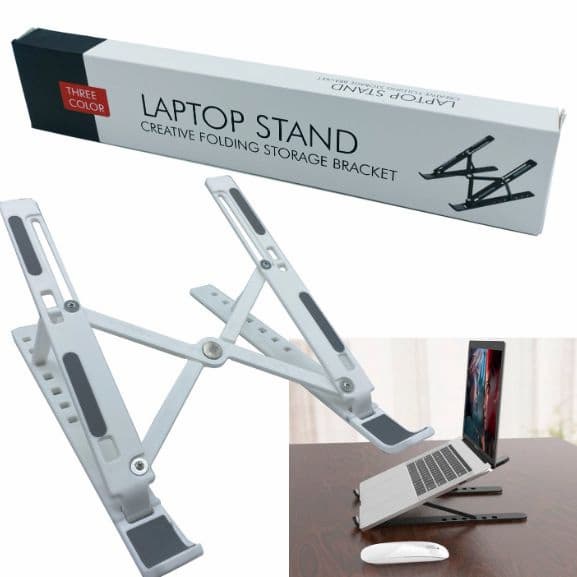 New Arrival Tablets Notebook Bracket Adjustable Tablet Laptop Stand Portable Desk Holder Riser for 15.6 Inches Macbook Pro Air - Online Shopping in Pakistan: Beauty, Fashion, Electronics, Sports & Lifestyle, VR, Skincare