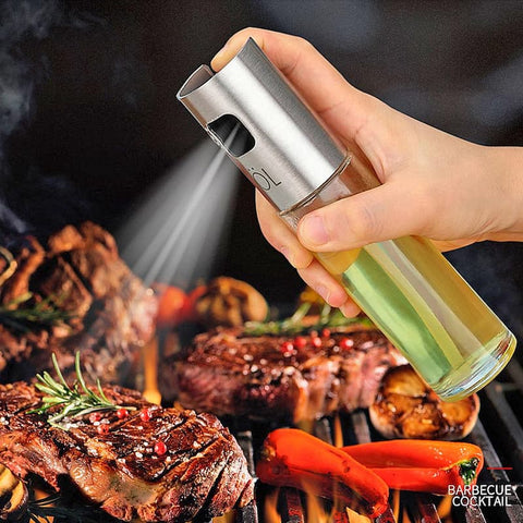 Oil Sprayer Stainless Steel Transparent Glass Oil Spray Bottle - Online Shopping in Pakistan: Beauty, Fashion, Electronics, Sports & Lifestyle, VR, Skincare