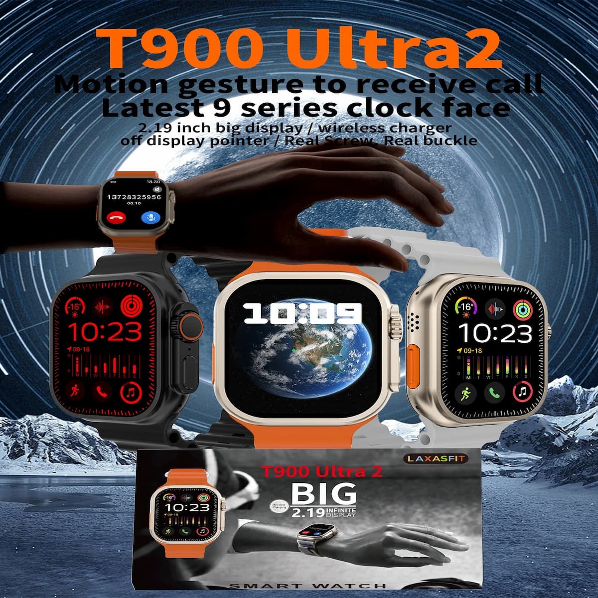 Original T900 Ultra 2 Smart Watch 2.19 inch - Online Shopping in Pakistan: Beauty, Fashion, Electronics, Sports & Lifestyle, VR, Skincare