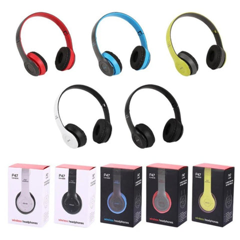 P47 Wireless headphones with Microphone Bluetooth Foldable Headset - Online Shopping in Pakistan: Beauty, Fashion, Electronics, Sports & Lifestyle, VR, Skincare