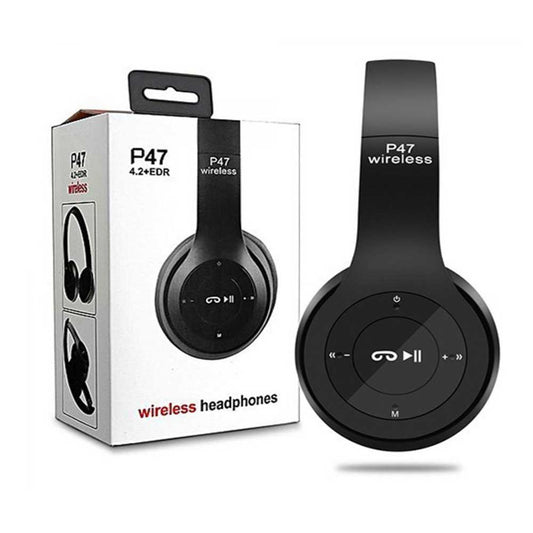 P47 Wireless headphones with Microphone Bluetooth Foldable Headset - Online Shopping in Pakistan: Beauty, Fashion, Electronics, Sports & Lifestyle, VR, Skincare