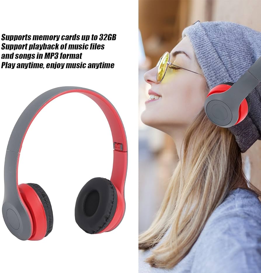 P47 Wireless headphones with Microphone Bluetooth Foldable Headset - Online Shopping in Pakistan: Beauty, Fashion, Electronics, Sports & Lifestyle, VR, Skincare